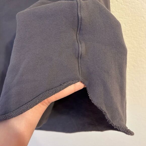 Frank & Eileen Effie Long Sleeve Funnel Neck Capelet in Elephant Grey, Size XS - Picture 5 of 11